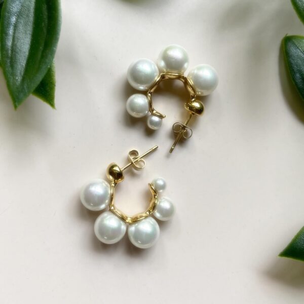 Pearl Hoops - Image 4