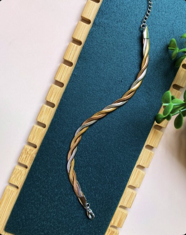 Tricolour Snake Chain Bracelet - Image 2