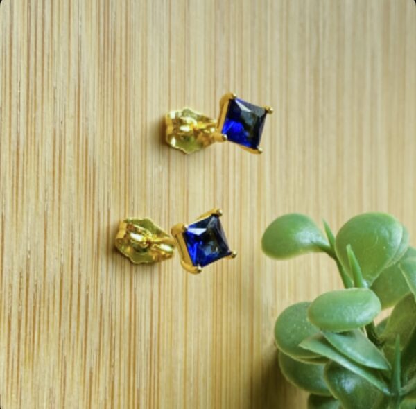 Blue Sapphire Studs