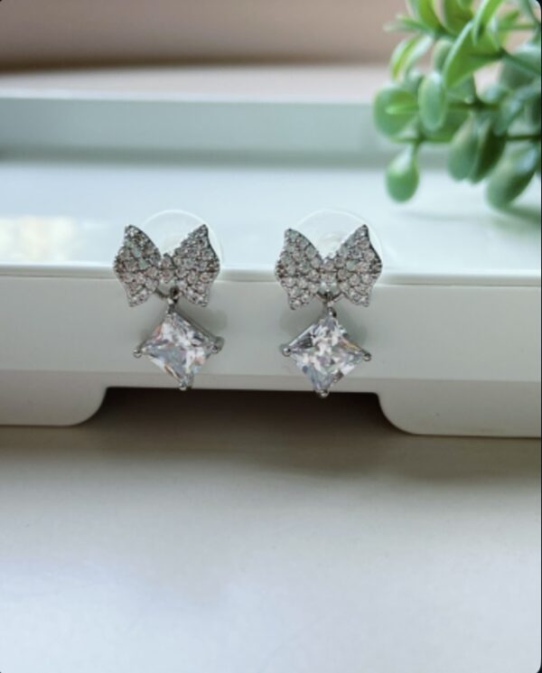 Bow Diamond Studs - Image 2