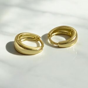 lee hong jo inspired hoop earrings | 18k gold plated