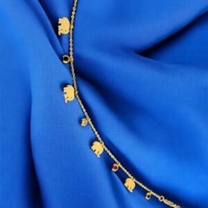 elephant charms bracelet – 18k gold plated